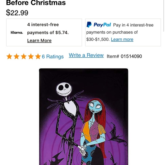 Nightmare Before Christmas ( Reusable) Door Cover - Picture 2 of 3